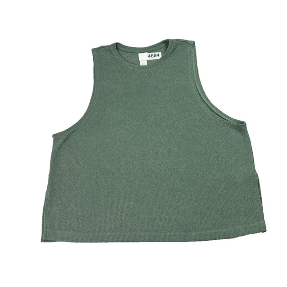 H&M Tops - H&M Tank Womens XL Vest Top Green Side Slits Comfy Lightweight